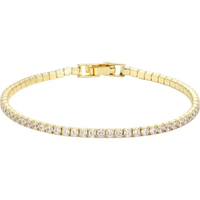 Adornia Cubic Zirconia Tennis Bracelet In Gold