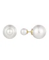 Adornia Cultivated Pearl Double Sided Stud Earrings