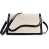 Adornia Curved Flap Shoulder Bag In Black
