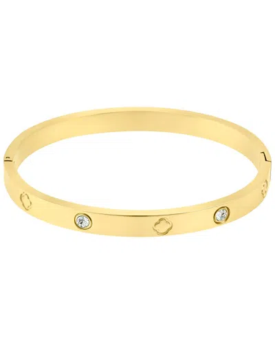 Adornia Cz 14k Plated Bracelet In Gold