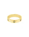 Adornia Cz 18k Plated Ring