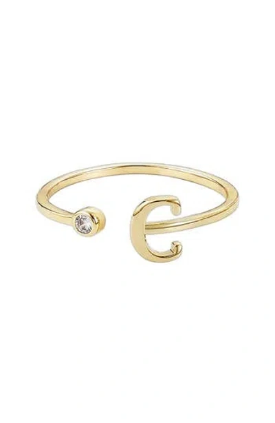 Adornia Cz & Initial Open Band Ring