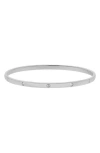 Adornia Tarnish Resistant Silver Plated Bangle Stacker In Silver
