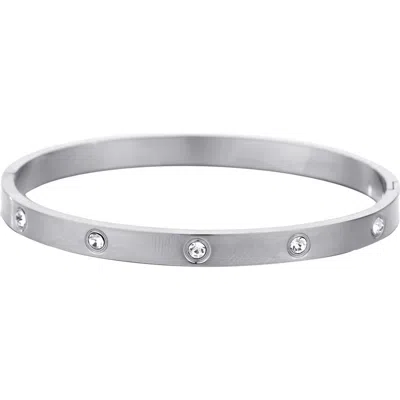 Adornia Cz Bangle Bracelet In Silver