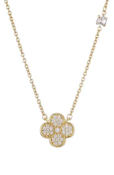 ADORNIA ADORNIA CZ CLOVER PENDANT NECKLACE