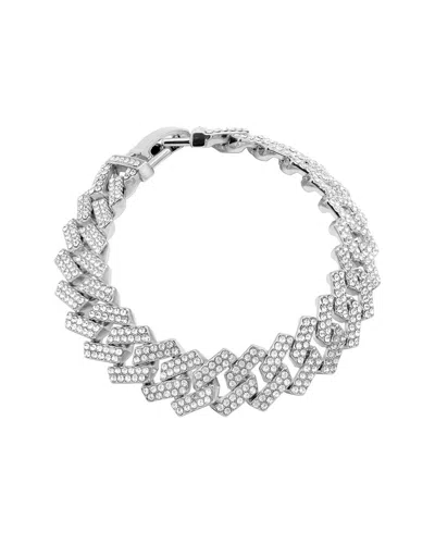 ADORNIA ADORNIA CZ EDGY CUBAN CHAIN BRACELET