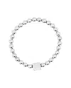 Adornia Initial Cube Bead Stretch Bracelet