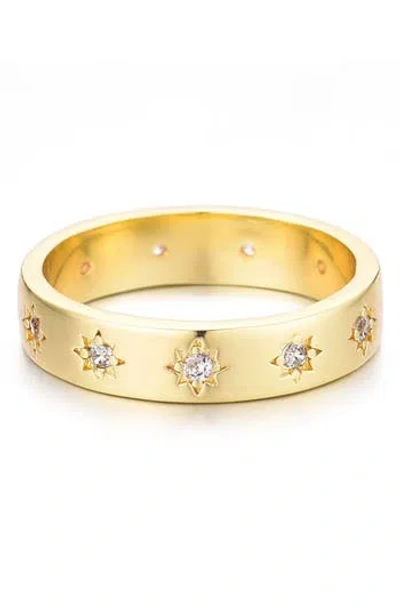 ADORNIA ADORNIA CZ STAR BAND RING