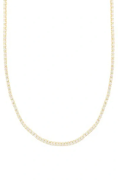Adornia Cz Tennis Necklace In Gold