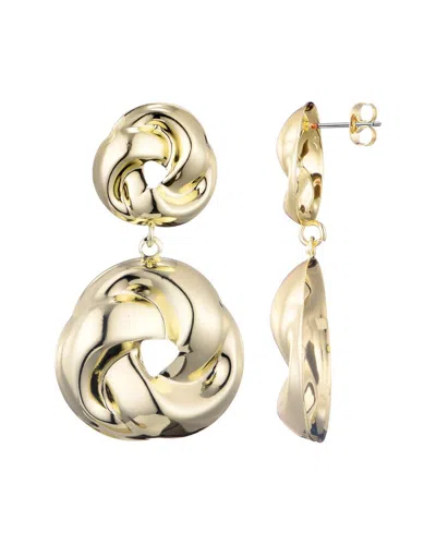 Adornia Double Knot Drop Earrings In Gold