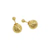 Adornia 14k Plated Double-sided Earrings In Yellow