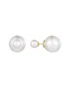 Adornia Double Sided Pearl Studs