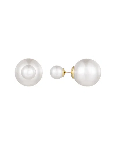 Adornia Double Sided Pearl Studs