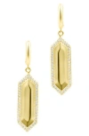 Adornia Elongated Hexagon Drop Earrings In Gold