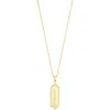Adornia Elongated Pavé Pendant Necklace In Gold