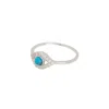 Adornia Evil Eye Ring Silver In Blue