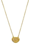 Adornia Fine 14k Yellow Gold Plated Sterling Silver Birthstone Pendant Necklace In Gold - Citrine - November