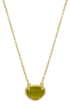 Adornia Fine Jewelry 14k Over Silver 2.00 Ct. Tw. Peridot August Birthstone Necklace In Gold - Peridot - August