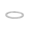 Adornia Fine .925 Sterling Silver Cz Eternity Band Ring In Metallic