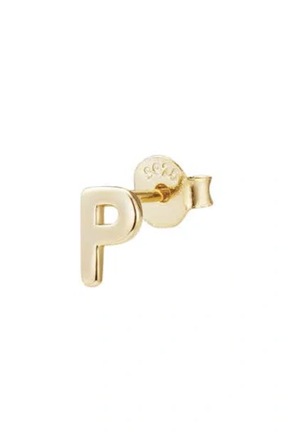 Adornia Fine Initial Stud Earrings