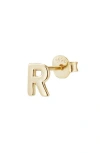 Adornia Fine Initial Stud Earrings