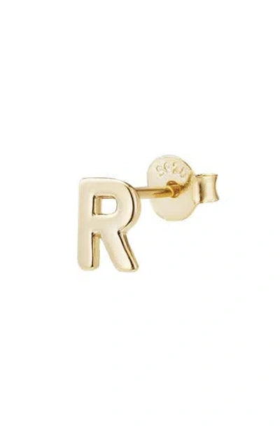 Adornia Fine Initial Stud Earrings