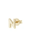 Adornia Fine Initial Stud Earrings