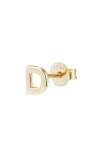 Adornia Fine Initial Stud Earrings