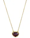 Adornia Fine Jewelry 14k Over Silver 2.00 Ct. Tw. Garnet January Birthstone Necklace