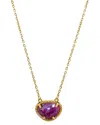 Adornia Fine Jewelry 14k Over Silver 2.00 Ct. Tw. Ruby July Birthstone Necklace