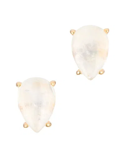 Adornia Fine Jewelry 14k Over Silver 8.00 Ct. Tw. Moonstone Studs