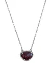Adornia Fine Jewelry Silver 2.00 Ct. Tw. Garnet January Birthstone Necklace