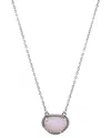 Adornia Fine Jewelry Silver 2.00 Ct. Tw. Opal October Birthstone Necklace