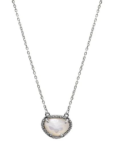 ADORNIA FINE ADORNIA FINE JEWELRY SILVER JUNE BIRTHSTONE NECKLACE