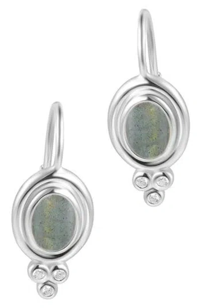 Adornia Fine Labradorite Drop Earrings In Green