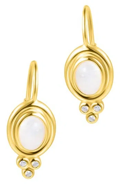 Adornia Fine Moonstone Drop Earrings In Gold