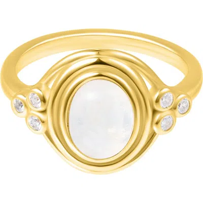 Adornia Fine Moonstone Ring In White