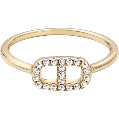 Adornia Fine Pavé Cz Mariner Link Ring