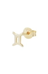 Adornia Fine Zodiac Sign Stud Earring