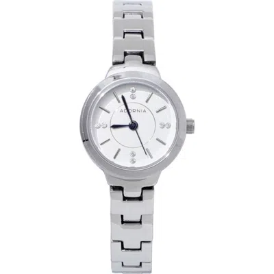 Adornia Florence Bracelet Watch, 24mm In Silver/ White