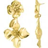 Adornia Flower Drop Earrings In Gold