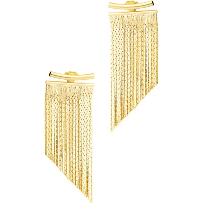 Adornia Fringe Drop Earrings In Gold