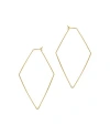 Adornia Geometric Hoops Earrings In Yellow Gold-tone
