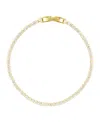 Adornia 14k Plated 7 Micro Tennis Bracelet In Gold