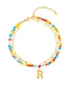 Adornia Initial Layered Bracelet In Letter R