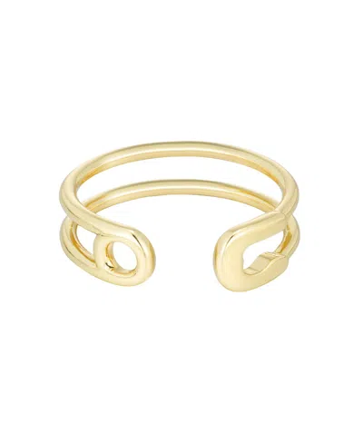 Adornia Gold Adjustable Safety Band Ring