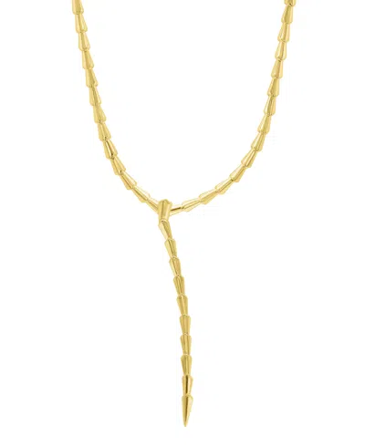 ADORNIA GOLD ADJUSTABLE SERPENT LARIAT Y-NECKLACE