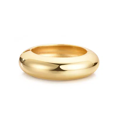 Adornia Gold Chunky Dome Bangle