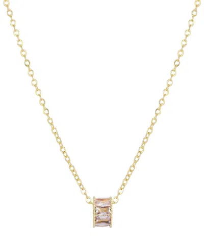 Adornia Gold Cubic Zirconia Bead Charm Necklace