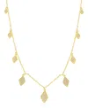 Adornia Gold Cubic Zirconia Diamond Drop Confetti Necklace In Gold